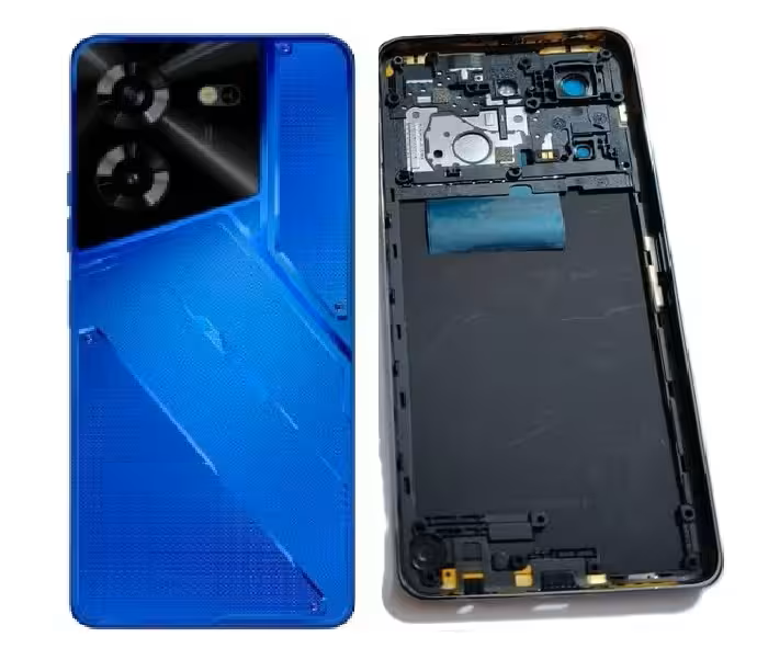 Compatible Replacement Tecno Pova 5 4G Full Body Housing Black Blue Gold Grey Feelhut Blue